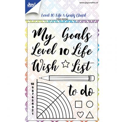 JoyCrafts Clear Stamps -  Life & Goals Chart